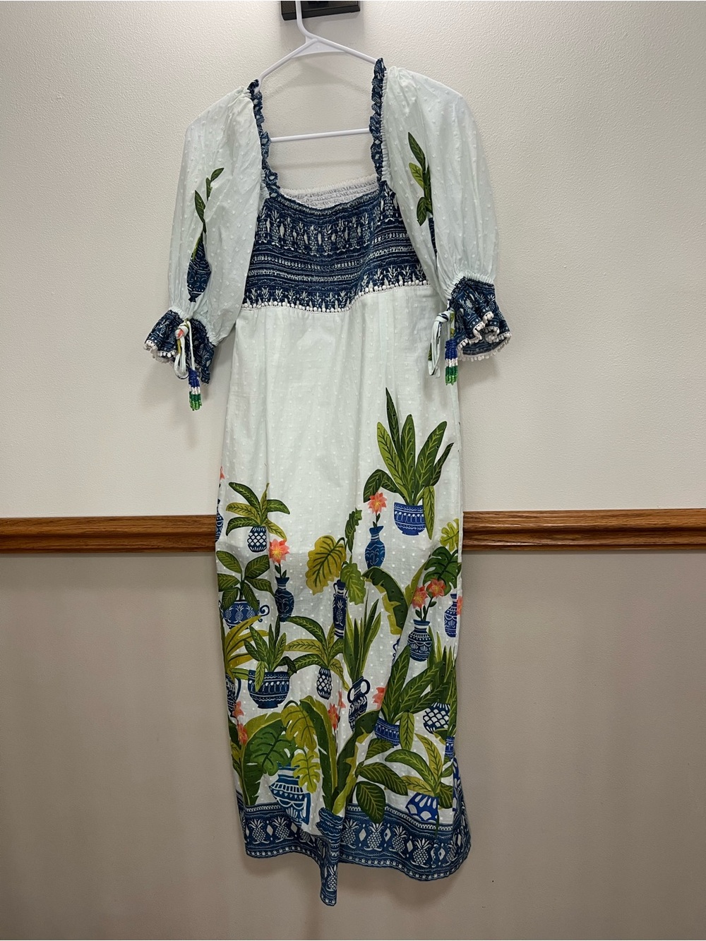 Farm Rio RARE Vase Forest Midi Dress size Medium retails $245 - Picture 4 of 10
